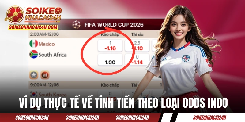 Kèo Indo - Loại Odds Phổ Biến Tại Thị Trường Đông Nam Á Ví dụ thực tế về tính tiền theo loại odds Indonesia